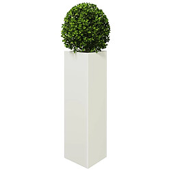 Avis vidaXL Jardinière - Acier Blanc