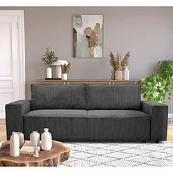 Cstore Canapé droit fixe 4 places - Anthracite
