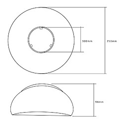 Avis Maclean MCE261 - 25 cm - Blanc