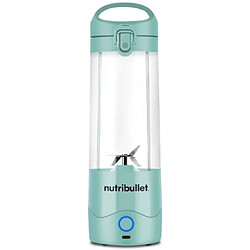 Nutribullet NBP003LBL - Bleu clair Blender portable - Recharge USB-C rapide - Gobelet Tritan sans BPA - 1 vitesse - Non chauffant - Compact et léger