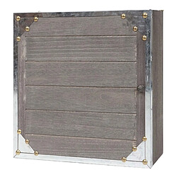 Decoshop26 Boîte à clés murale - Gris