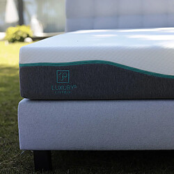 Acheter LUXURY LITERIE luxury_literie Sommier tapissier - Gris 90x190 cm