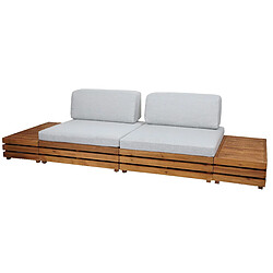 decoshop26 Ensemble de jardin - Gris clair