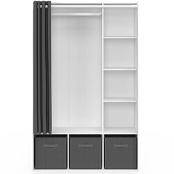 Avis Idmarket Dressing penderie DIANE 105 x 45 x 167 cm blanc
