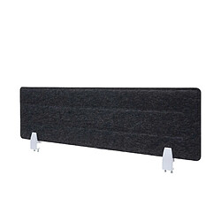 decoshop26 Cloison de bureau acoustique - Noir 100x30 cm