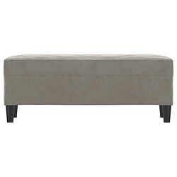 Helloshop26 Banc banquette velours gris clair 02_0010622