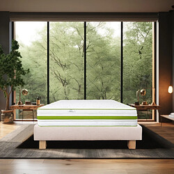 LUXURY LITERIE Matelas Rêverie 90x190 cm + sommier