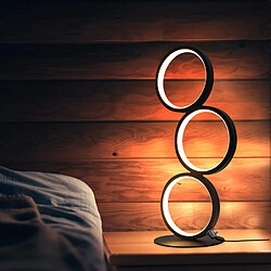 NETTLIFE Lampe Ring LED Noir