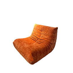 SoftEva Canapé pour une personne - Orange - sans assemblage, double mousse, Design ergonomique, toucher doux