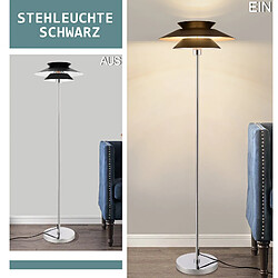 Nettlife Lampadaire E27 Noir Industriel pas cher