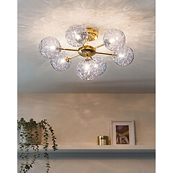 BELIANI ANADYR Plafonnier Verre Bleu