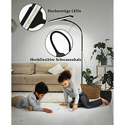 Nettlife Lampadaire LED dimmable - Noir pas cher