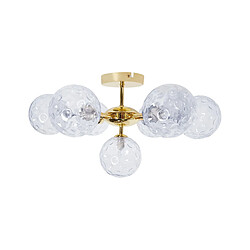 BELIANI ANADYR Plafonnier Verre Bleu