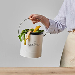 Acheter GUILLOUARD DISTRIBUTION Seau à compost rond 8l blanc - 040616 - GUILLOUARD