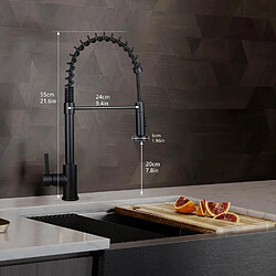 Avis NETTLIFE Robinet de cuisine noir