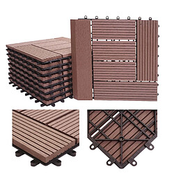 Décoshop26 Dalles carrelage WPC - Café