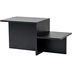 Hanah Home Table basse Harmony Noir 80x40x40 cm