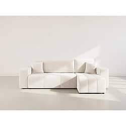 Bestmobilier Nicole - canapé d'angle réversible 4 places convertible avec coffre en tissu pas cher