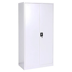 Decoshop26 Armoire de bureau métal - Gris