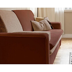 Bestmobilier Wilson - canapé droit 3 places convertible avec coffre en tissu et tissu texturé