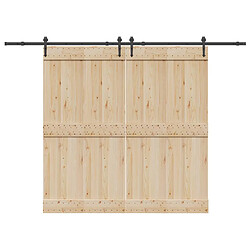 vidaXL Kit quincaillerie porte coulissante acier 305 cm