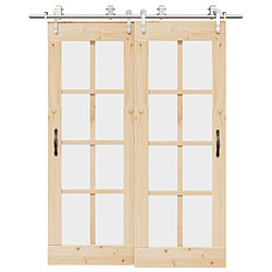 vidaXL Quincaillerie Porte Coulissante - Acier Inox