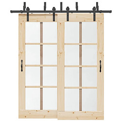 Vidaxl Kit porte coulissante 200 cm