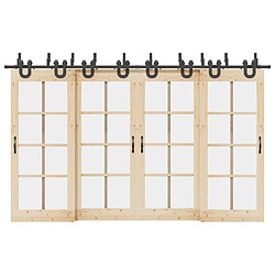 VIDAXL Kit Quincaillerie Porte Coulissante - 366 cm