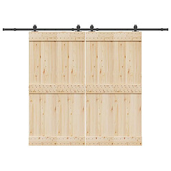 vidaXL Kit de quincaillerie 305 cm - Noir