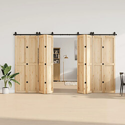 Avis vidaXL Kit quincaillerie 366 cm - Acier noir