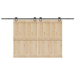 VidaXL Kit Quincaillerie Porte Coulissante 400 cm