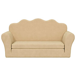 Avis vidaXL Canapé-lit 2 places - Crème
