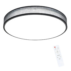 ZMH LED Plafonnier Ø38CM Abat-jour tissu rond 38 W Chambre Whonzimmer