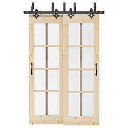 VidaXL Kit Quincaillerie Porte Coulissante 152.5 cm