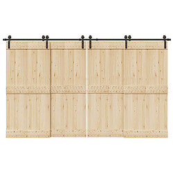 VIDAXL Kit Quincaillerie Porte Coulissante 366 cm