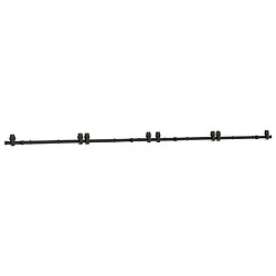 vidaXL Rail Coulissant 400 cm - Noir