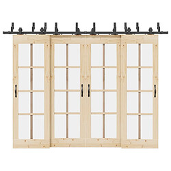 Vidaxl Kit porte coulissante 305 cm