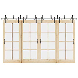 VIDAXL Kit quincaillerie porte coulissante - 366 cm