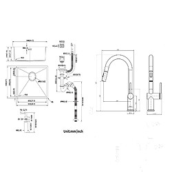 Acheter Auralum Max Évier Noir 1 Bac 50x43cm