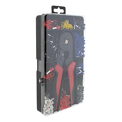 Zenitech Kit de cosses à sertir avec pince - 1200 pièces