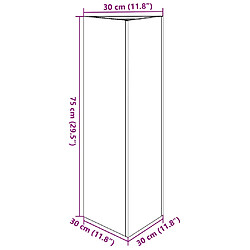 vidaXL triangulaire acier 2 pcs pas cher