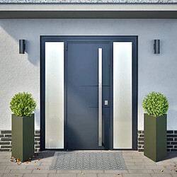Avis vidaXL 40x34,5x70 cm vert olive acier