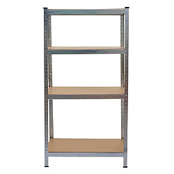 Decoshop26 Étagère colonne charge lourde - Gris