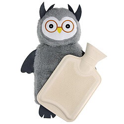 ZEN Bouillotte Peluche Hibou 750ml - Gris