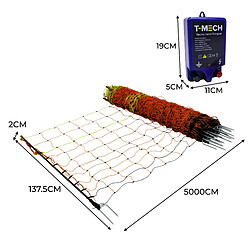 Monstershop Filet Électrifiable Pour Volaille 50 M & Électrificateur pas cher
