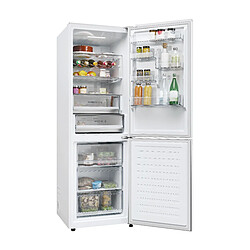 Réfrigérateur combiné 60cm 352l ventilé métal - HDPW5618DNPW - HAIER pas cher