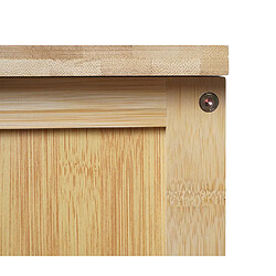 Decoshop26 Meuble de salle de bain bambou - Or