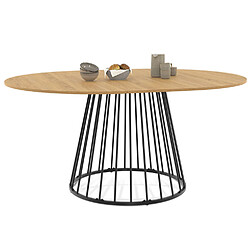 Idmarket MARKET Table à manger YUNA - 110-150 cm