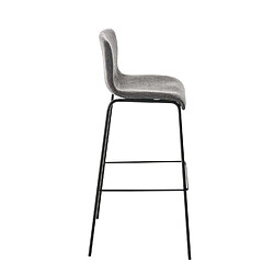 Avis Decoshop26 Tabouret de bar tissu - Gris
