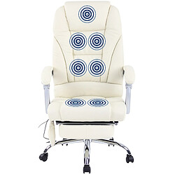 Decoshop26 Fauteuil de bureau relax - Beige